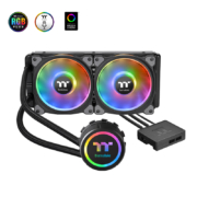 Tt（Thermaltake）Floe DX RGB 240 一体式水冷CPU散热器（多平台/RGB冷头/软体/Duo RGB风扇/240冷排）