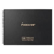马可（MARCO）拉菲尼Raffine系列 学生16K速写本210g硬版彩铅画白卡本美术生漫画用水溶油性绘画纸700020P