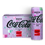 律动方块 元宇宙可乐 限量版 无糖 可口可乐 Coca-Cola 零度 Zero 汽水 可乐 碳酸饮料 330ml*12罐 整箱装