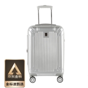 外交官（Diplomat）镜面扩充层箱子行李箱男女旅行箱万向轮拉杆箱密码箱TC-6013 24英寸 银色