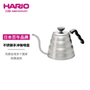 HARIO日本进口手冲壶不锈钢咖啡壶长嘴细口壶手冲壶细嘴滴滤式手冲咖啡壶自营 VKB 1200ML