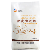 有券的上：新良 全麦面包粉 高筋面粉 烘焙原料 含麦麸皮 面包机用小麦粉 500g*2件
