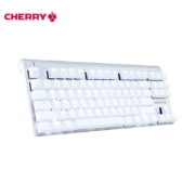 樱桃（CHERRY）MX8.0 G80-3880HUAEU-0 机械键盘 有线键盘 游戏键盘 87键背光  白色 樱桃黑轴