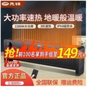 SINGFUN 先锋 取暖器家用节能可遥控踢脚线电暖气室内智能温控地暖DTJ-T10R