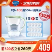 Brita 碧然德 Marella海洋系列 马卡龙新色滤水壶2.4L（1壶+14芯）