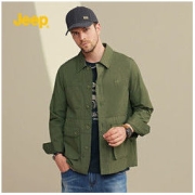 Jeep 吉普 男士外套春秋款成熟秋季2021款新款潮男夹克男休闲宽松