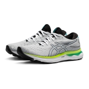 ASICS亚瑟士 旗舰跑鞋男鞋缓震跑鞋舒适透气 GEL-NIMBUS 24 灰白色 41.5