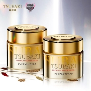 丝蓓绮（TSUBAKI）0秒臻护多效修护护发素金色发膜180g*2（日本进口/快速渗透/滋养柔顺/保湿/修护烫染受损）