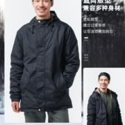 迪卡侬保暖休闲夹克户外登山男款加厚防风外套SOLOGNAC 黑色(新老旧款随机发货) S