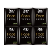 洁柔手帕纸(C&S) 黑Face 4层加厚24包*3提（共72包整箱售卖）无香 创新蝴蝶压花 新老包装交替发货