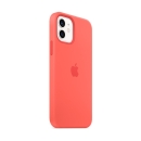 Apple iPhone 12 12 Pro 专用原装Magsafe硅胶手机壳 保护壳 - 粉橘色