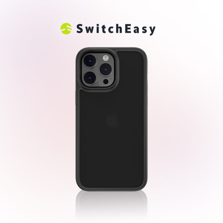 SwitchEasy Aero+ 苹果14pro max手机壳 iPhone14全包透明半透保护壳 雾透黑 6.7英寸-iPhone14 Pro Max