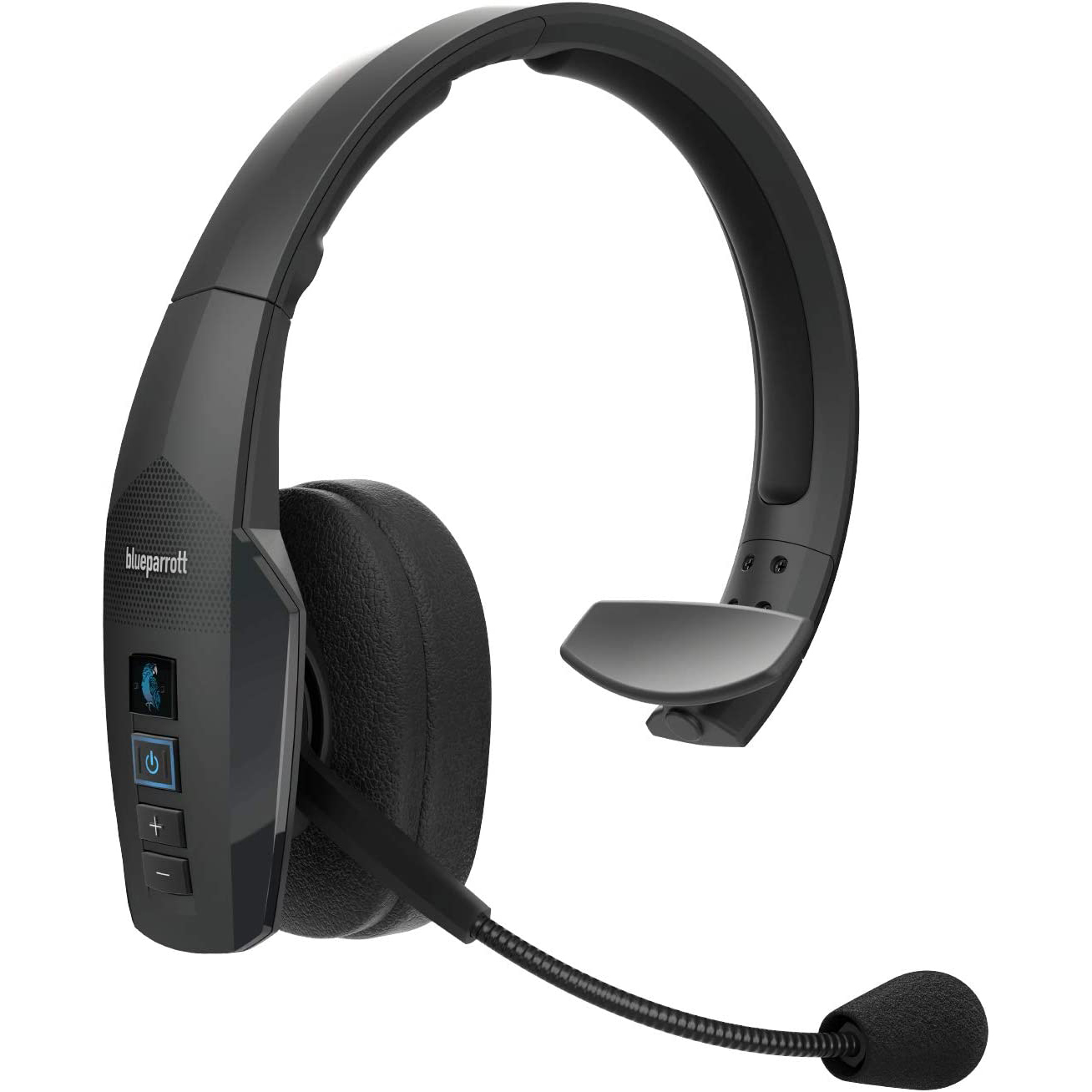 Jabra BlueParrott B450-XT 蓝牙耳机 – Over Ear 耳机 96% 降噪和语音控制 – MS 团队认证 – 黑色