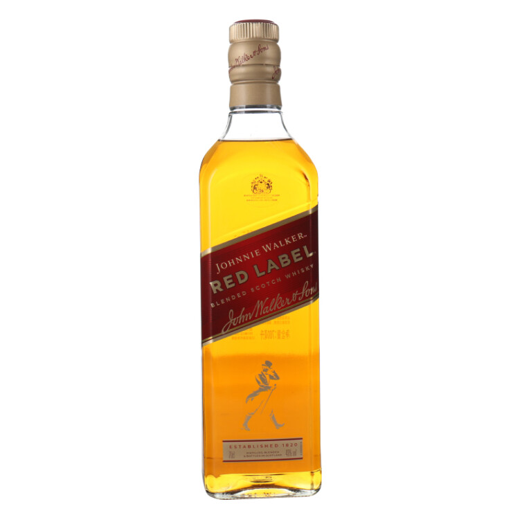 尊尼获加（Johnnie Walker）红方 红牌 苏格兰 调和型 威士忌 洋酒 700ml（无盒）