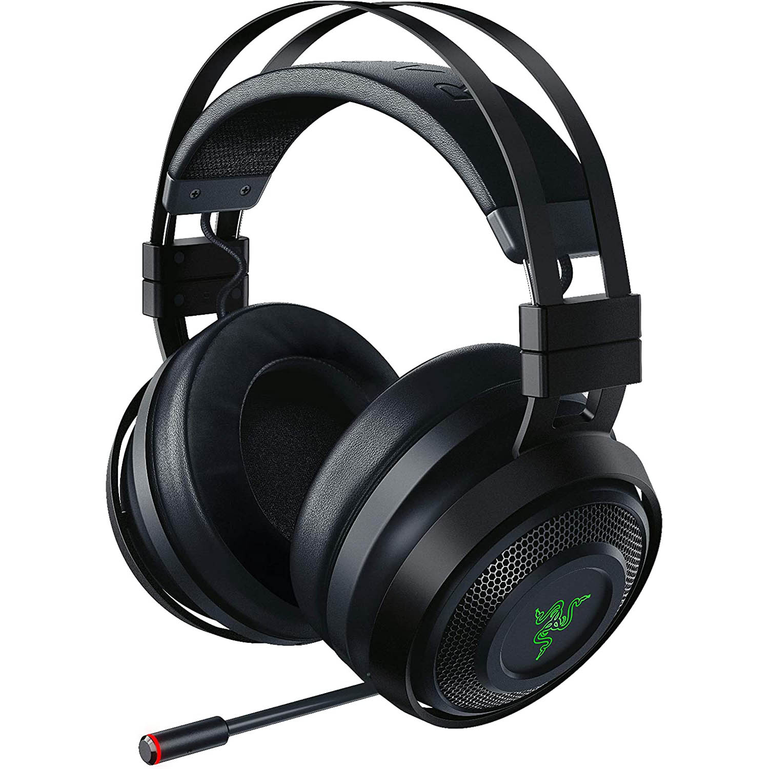 Razer 雷蛇 Nari Ultimate: THX Spatial Audio - HyperSense技术 - 2.4GHz无线音频 - 冷却凝胶注入式软垫 - 游戏耳机 适用于PC，PS4，Xbox One，Switch和移动设备