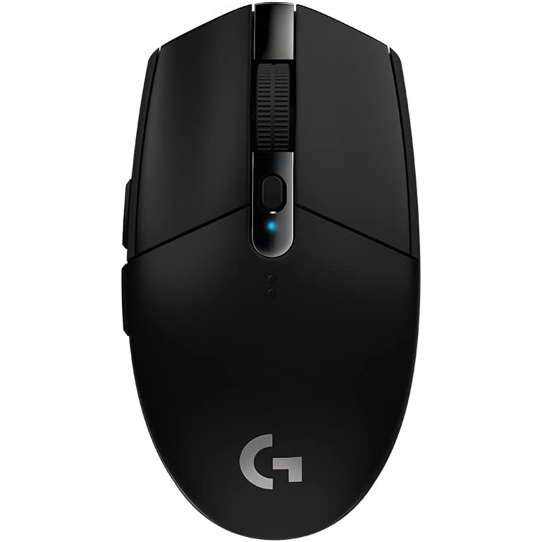 Logitech 罗技 G305 Lightspeed无线游戏鼠标，HERO传感器，12,000 DPI，轻巧，6个可编程按钮，250小时电池寿命，板上存储器，PC / Mac-黑色（德语包装）