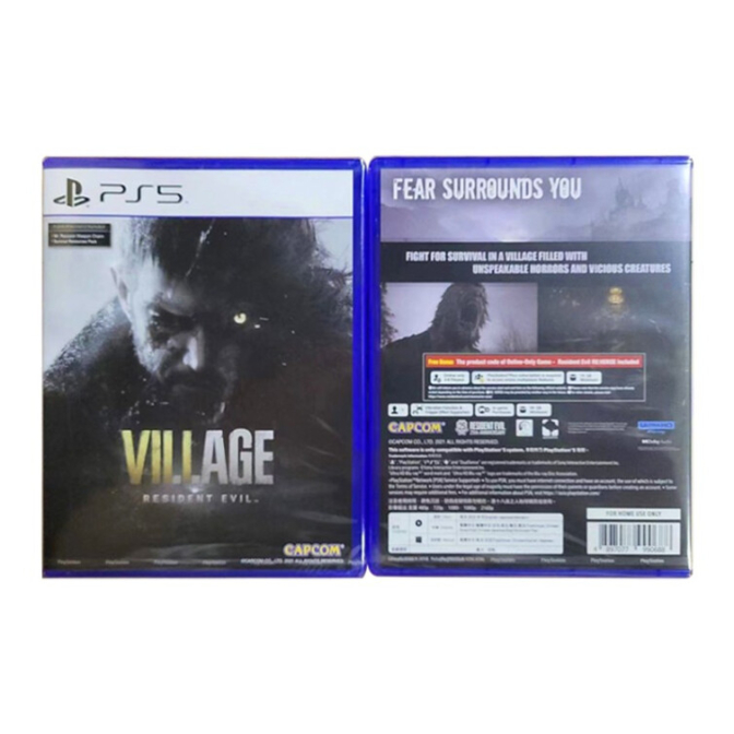 索尼(SONY)PS5 新款大作游戏软件光盘 次时代版本 村庄8 恶灵古堡8 生化8(中文)