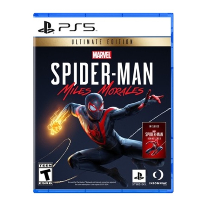 PlayStation 索尼（SONY）PS4/PS5游戏光盘 新款大作全新游戏软件光盘 次世代光碟 PS5游戏光盘-漫威蜘蛛侠 迈尔斯莫拉里斯（中文）