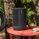 SONOS Move Wifi无线 蓝牙音响 户外便携 超长续航10小时 智能家庭音响 防水防尘 多场景使用 S17（黑色）
