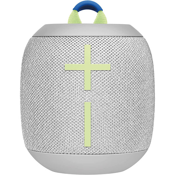 ULTIMATE EARS WONDERBOOM 3 小型便携式无线蓝牙音箱,户外大低音 360 度声音,防水防尘 IP67,浮动,130 英尺范围 - 欢乐亮灰色
