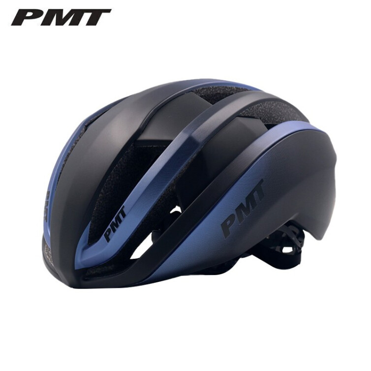 PMT气动头盔男女公路车自行车头盔山地车安全帽子一体成型骑行装备普迪 渐变黑蓝L码
