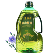 康膳源 亚麻籽油冷榨一级2L内蒙胡麻油食用油