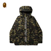 BAPE×OVO联名满印猫头鹰树林迷彩连帽外套夹克141910H