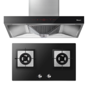 林内（Rinnai）抽油烟机灶具套装烟灶两件套 20m³/min超大风力4.5kW烈焰聚火燃气灶NM05T+2E01M 天然气