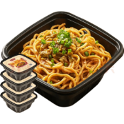 蔡林记即食热干面鲜面湿面方便面桶装泡面早餐经典原味组合装255g*4盒