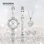 Sekonda 思达 2528G.68 女士时尚镶钻腕表5件套