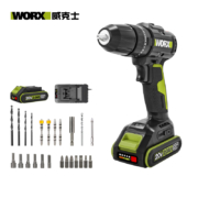 威克士(Worx)20V无刷锂电冲击钻WE213充电手电钻家用电钻冲击钻电动螺丝刀多功能电动工具