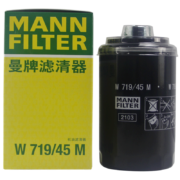（MANNFILTER）曼牌机滤机油滤芯格滤清器EA888第二代发动机保养专用 W719/45M 大众CC 10-18款 1.8T 2.0T