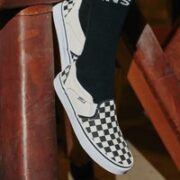 VANS 范斯 Asher 男女款一脚蹬帆布鞋 VN000VOSAPK
