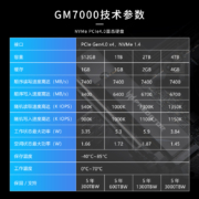 宏碁掠夺者（PREDATOR）1TB SSD固态硬盘 M.2接口(NVMe协议) GM7000系列｜NVMe PCIe 4.0