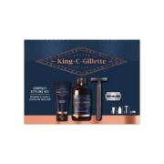 Gillette 吉列 礼品套装（双刃安全剃须刀+5个剃须刀片补充装+透明剃须凝胶30ml+胡须和洗面奶60ml）