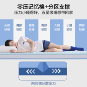 京东京造  记忆棉双层弹簧床垫   独袋弹簧抑菌防螨软硬两用 晚安地球旗舰款床垫1.5米*2米