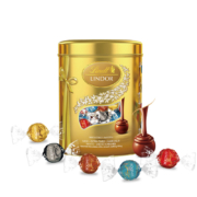 Lindt 瑞士莲 Lindor系列 混合装巧克力球金装铁罐装 540g