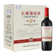 长城 耀世东方 特藏12 橡木桶解百纳干红葡萄酒 750ml*6瓶 整箱装