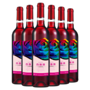 长城 玫瑰红香逸浓甜红葡萄酒750ml*6瓶 整箱装
