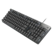 logitech 罗技 K845 104键 有线机械键盘 黑色 ttc红轴 单光
