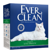 美国蓝标铂钻猫砂EverClean25磅低尘活性炭除臭膨润土净味猫厕所 绿标-25磅153元 (需用券)