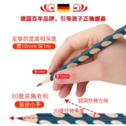 思笔乐（STABILO）洞洞笔铅笔 小学生文具 德国易抓握儿童正姿铅笔 经典款3支装322 HB 大规格铅笔
