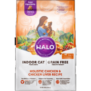 Halo自然光环猫粮纯鲜肉美国进口成幼猫粮 健美系列-鸡肉成猫粮 10磅