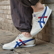 onitsuka tiger鬼冢虎男鞋女鞋 2022秋季新款运动鞋懒人鞋旅游鞋透气休闲鞋一脚蹬帆布鞋 1183B475-100/金标/商场同款 42.5/27cm