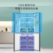 【鲜域】海信430升十字对开门四门冰箱家用超薄纤薄嵌入变频风冷无霜一级节能电冰箱以旧换新 鲜域系列 BCD-430WMK1DPQ