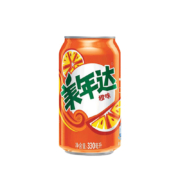 美年达可乐 Mirinda 橙味汽水 碳酸饮料整箱 330ml*24听 (新老包装随机发货) 百事出品