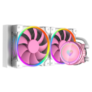 ID-COOLING PINKFLOW 240 粉色定制5V光圈幻彩同步ARGB一体式水冷散热器 240冷排多平台扣具