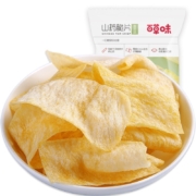百草味 山药脆片45g 薄脆薯片锅巴网红小吃办公室休闲膨化零食 MJ 香葱味