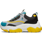 SKECHERS 斯凯奇 Black Jack 女子休闲运动鞋 74236/GYBK 灰色/黑色