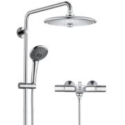 高仪/GROHE 进口恒温花洒套装 淋浴花洒260MM顶喷 恒温龙头带下出水2735720C
